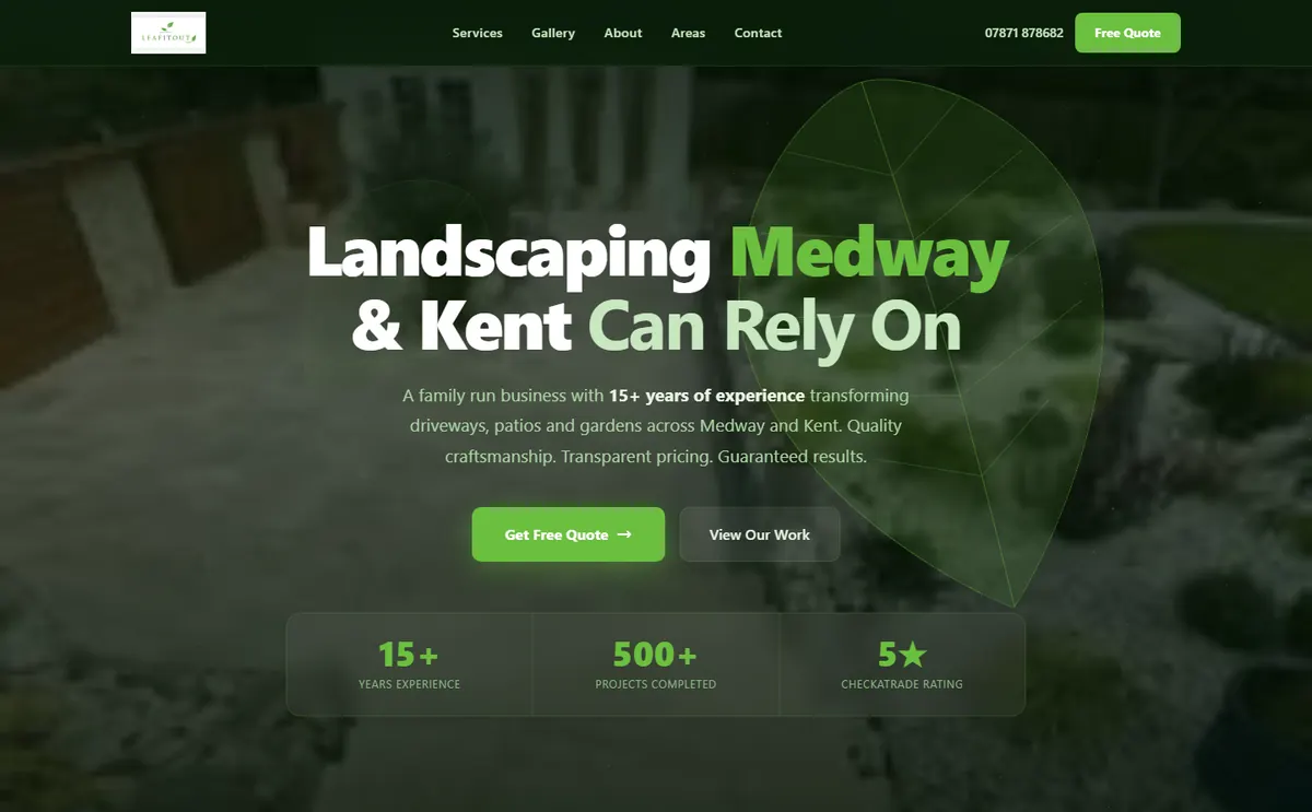 Leaf It Out website