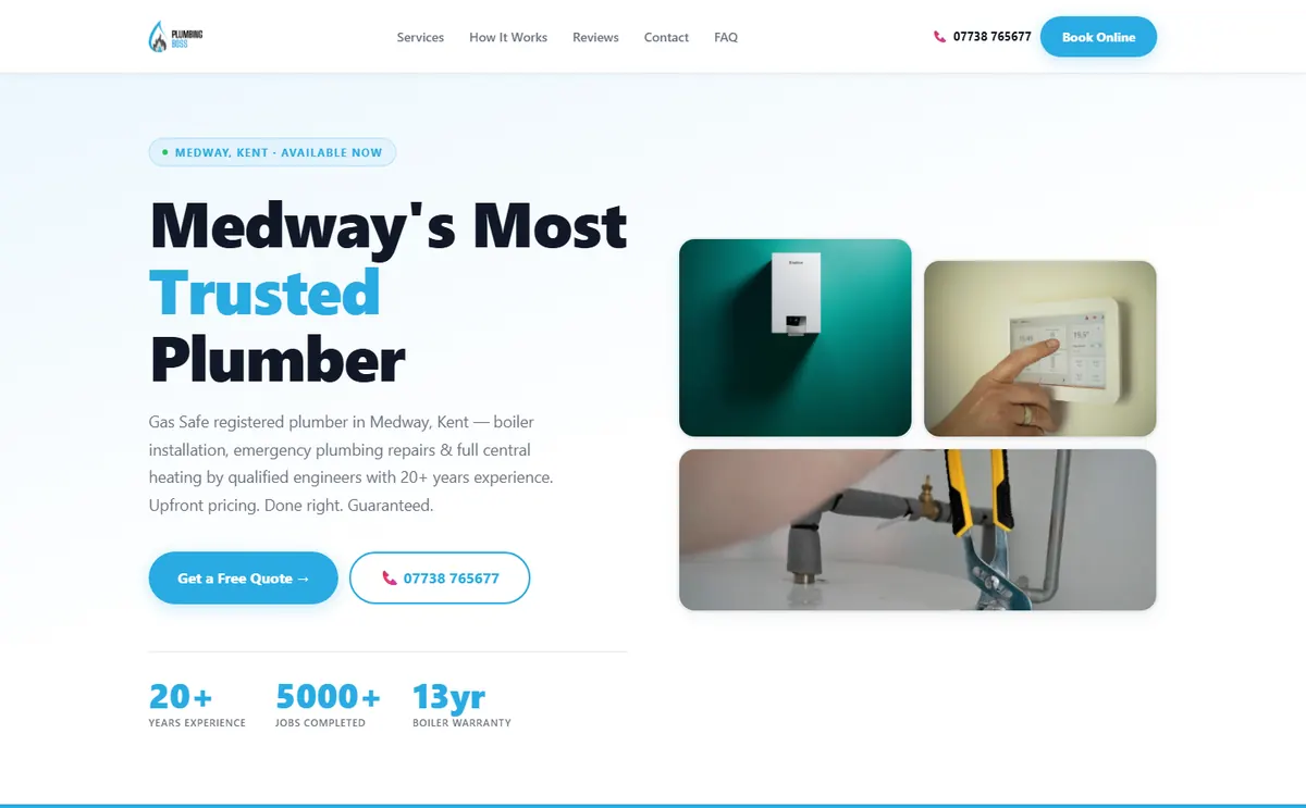 Plumbing Boss website
